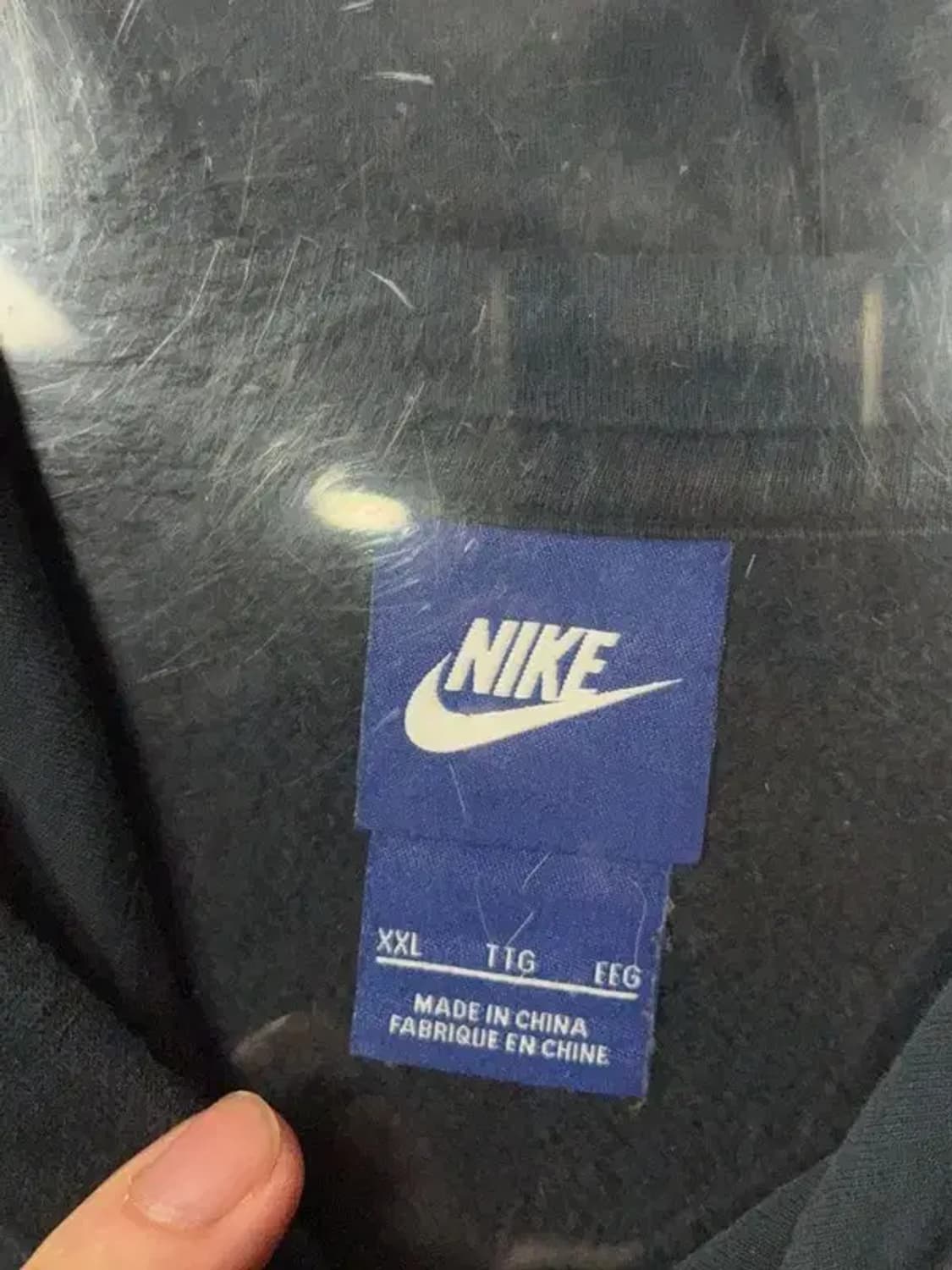 나이키 네이비 로고 후드티 XXL 상품이미지7