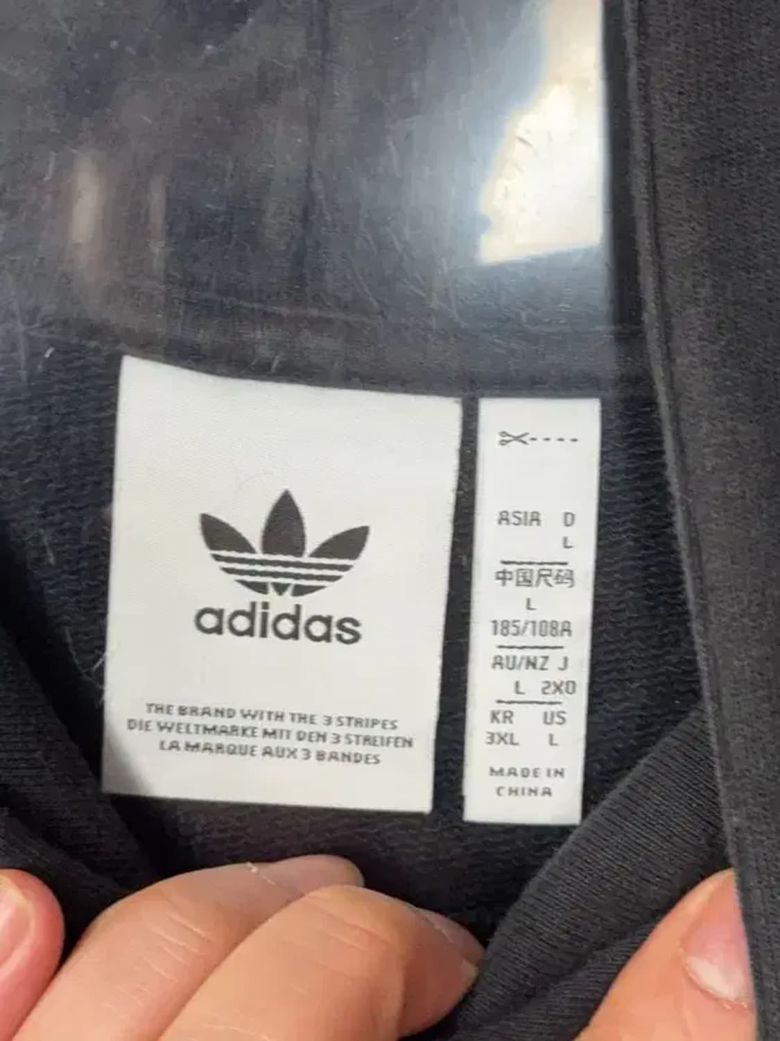 아디다스 올블랙 로고 후드티 L 상품이미지7