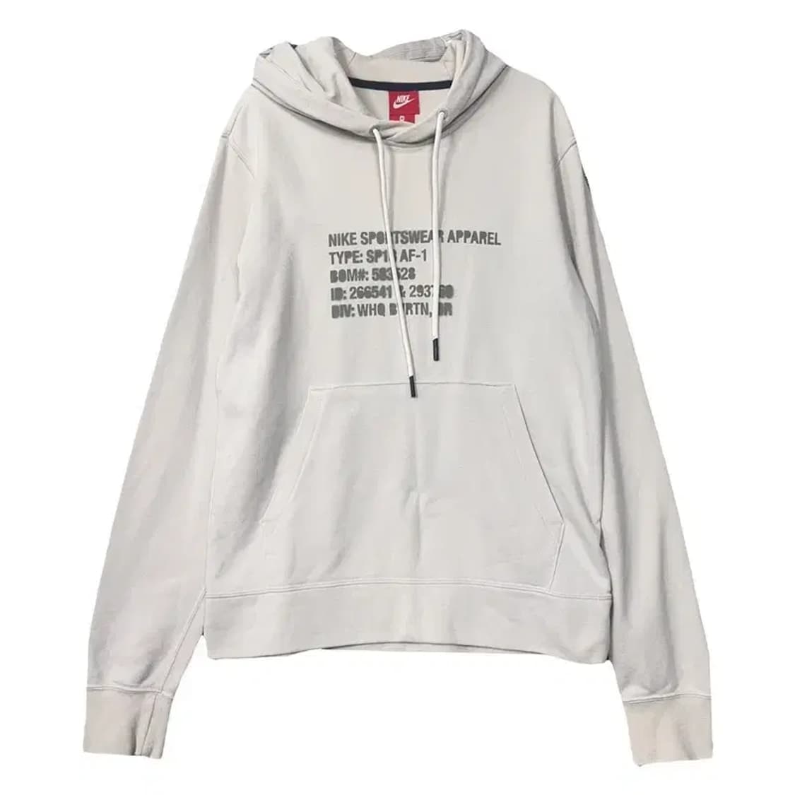 나이키 프린팅 크림 후드티 M 상품이미지1