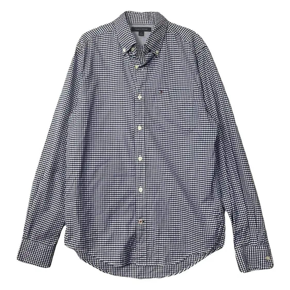타미힐피거 체크 블루 셔츠 S/P 상품이미지1