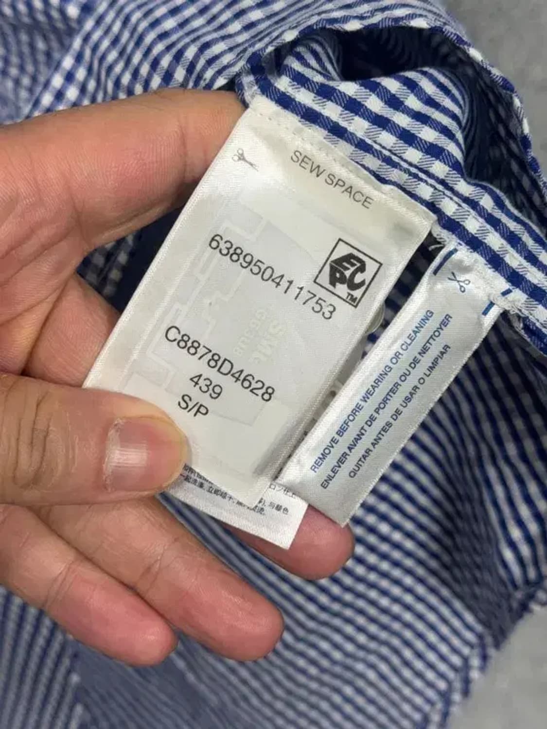 타미힐피거 체크 블루 셔츠 S/P 상품이미지8