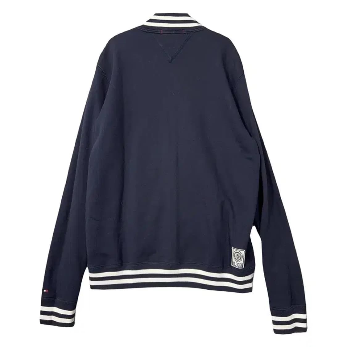 타미힐피거 네이비 로고 단라가 코튼 블루종 집업 XL 상품이미지2