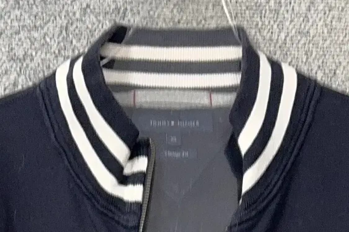 타미힐피거 네이비 로고 단라가 코튼 블루종 집업 XL 상품이미지5