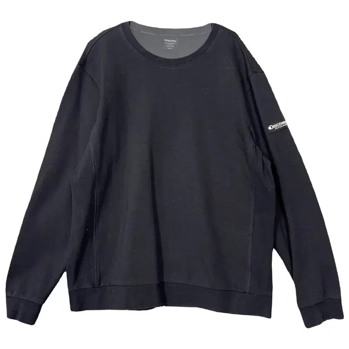 디스커버리 그레이 로고 맨투맨 110 상품이미지1