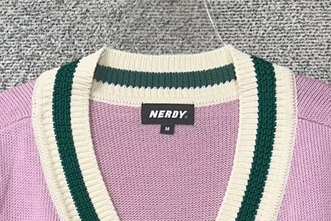 널디 라이트 퍼플 니트 조끼 M 상품이미지6