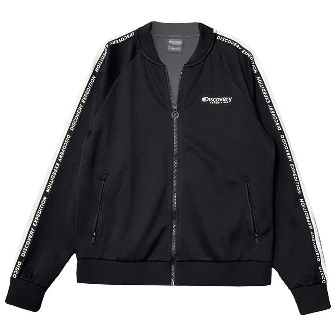 디스커버리 블랙 로고 집업 95 상품이미지1