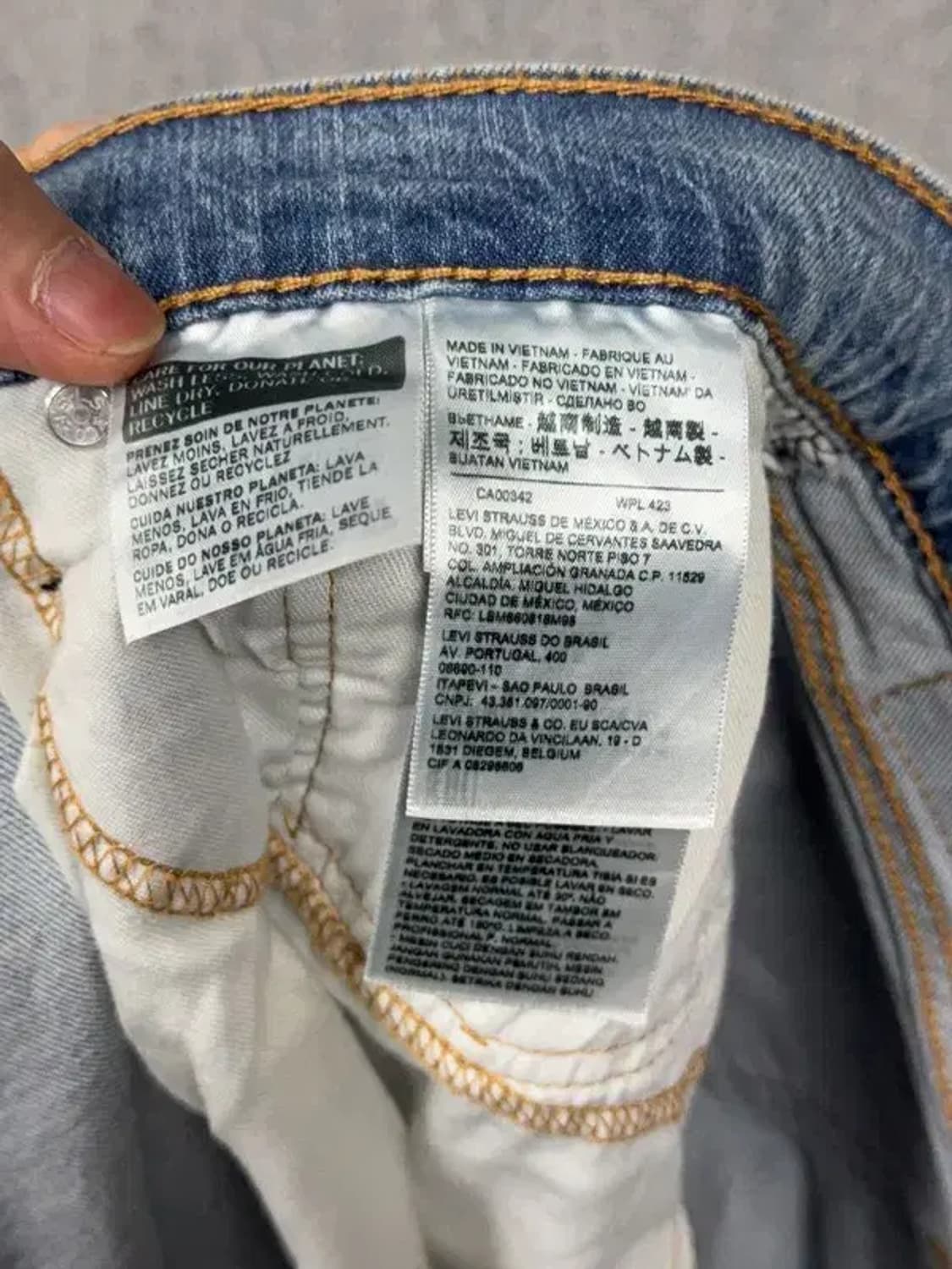 리바이스 502 연청 캐주얼 청바지 W 36 L 32 상품이미지10