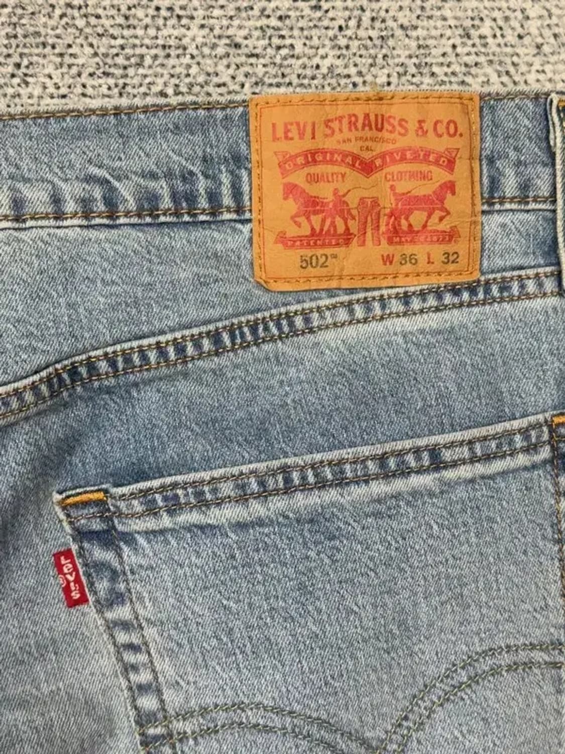 리바이스 502 연청 캐주얼 청바지 W 36 L 32 상품이미지9