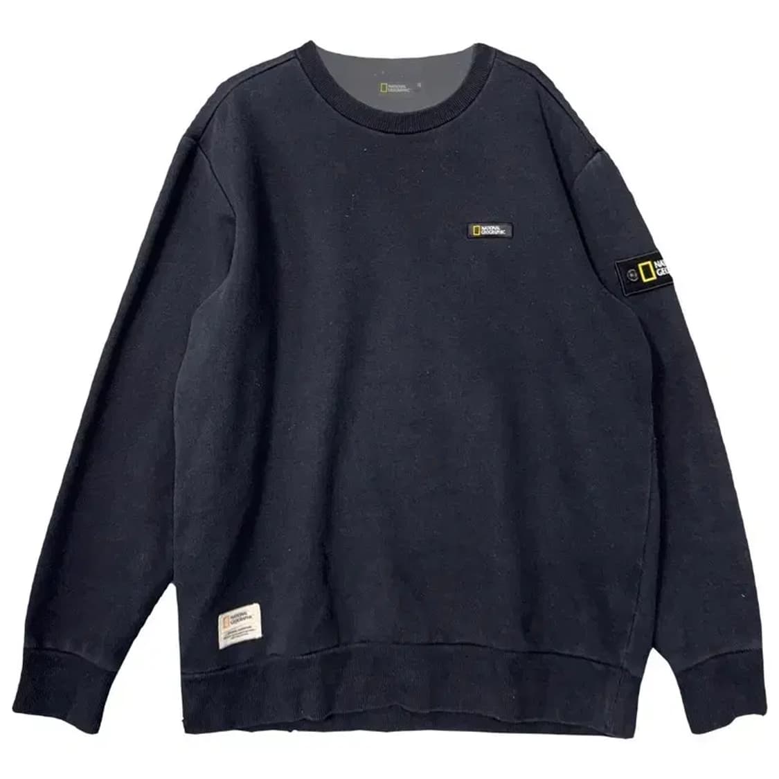 내셔널지오그래픽 네이비 로고 완장 맨투맨 XL 상품이미지1