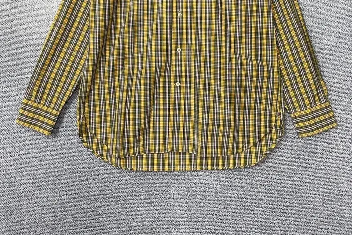 타미힐피거 체크 옐로우 오버핏 빈티지 셔츠 S/P 상품이미지4