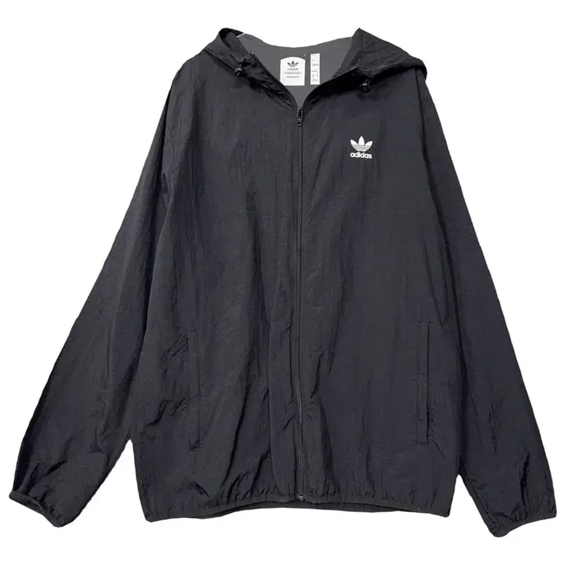 아디다스 블랙 불꽃 로고 후드 바람막이 2XL 상품이미지1