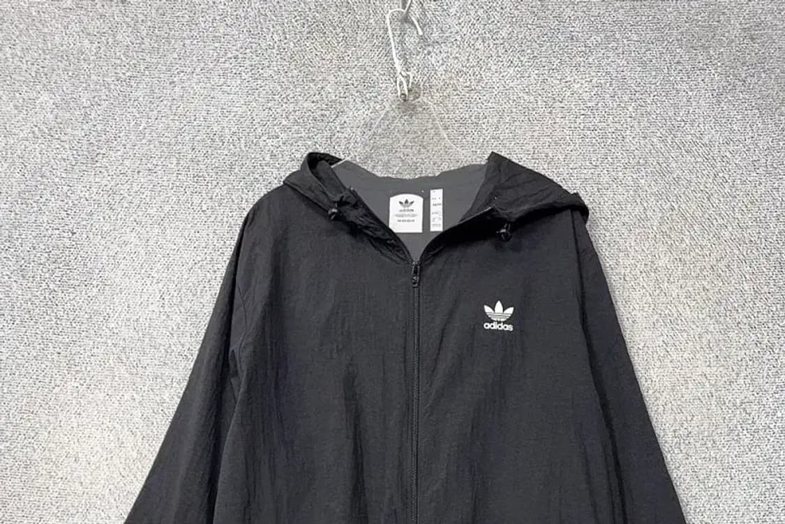 아디다스 블랙 불꽃 로고 후드 바람막이 2XL 상품이미지3