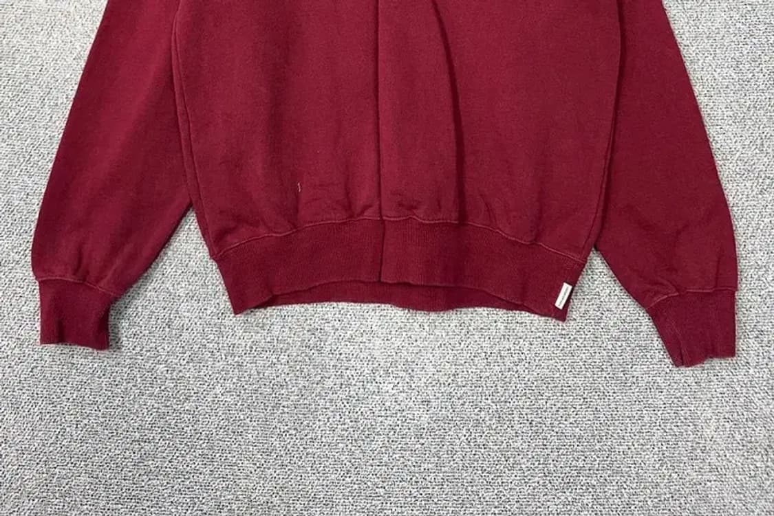 디스이즈네버댓 프린팅 버건디 맨투맨 M 상품이미지4