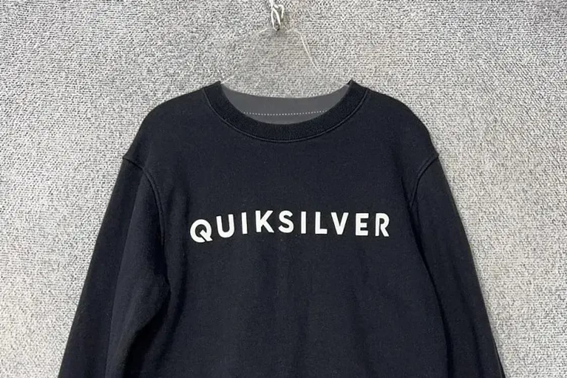 퀵실버 프린팅 블랙 맨투맨 L/G/G 상품이미지3