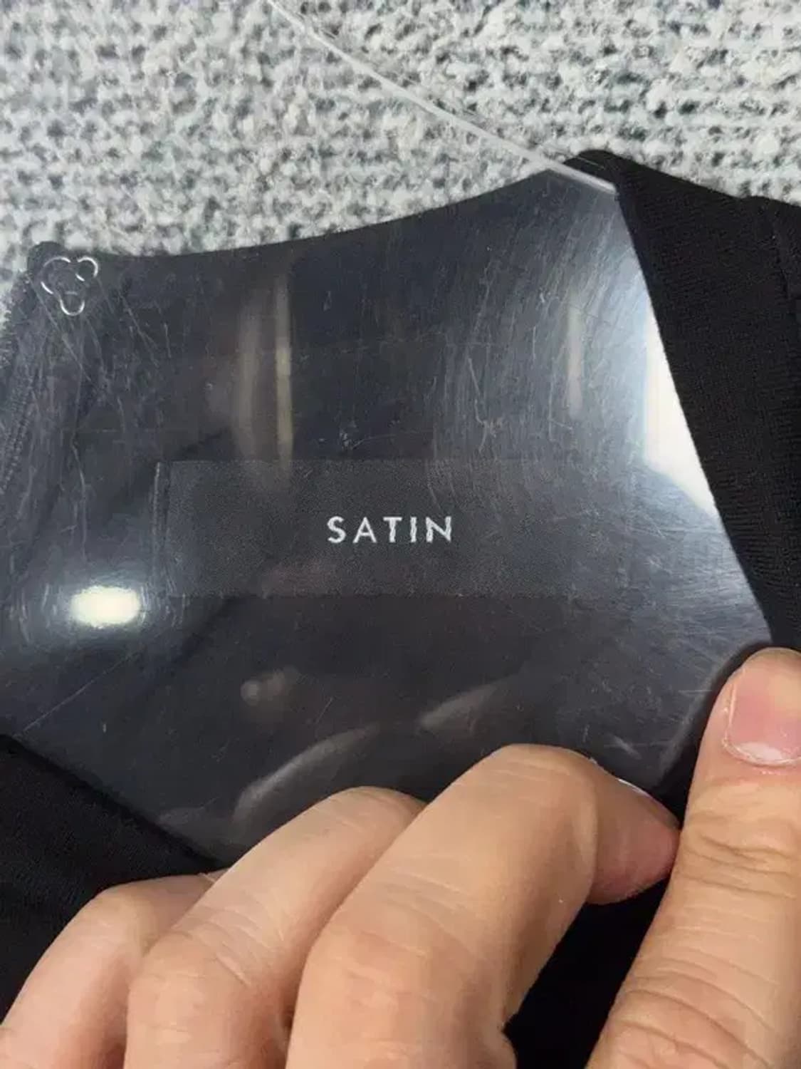 사틴 베이지 블랙 투톤 클래식 원피스 88-97-165 상품이미지7