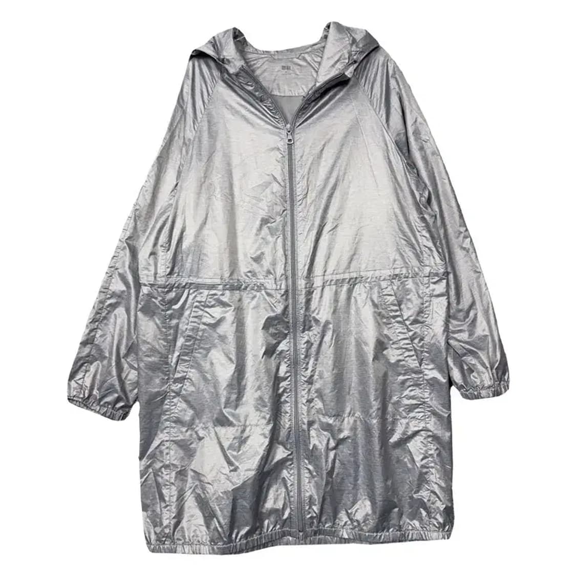 유니클로 실버 유광 바람막이 레인코트 XL 상품이미지1