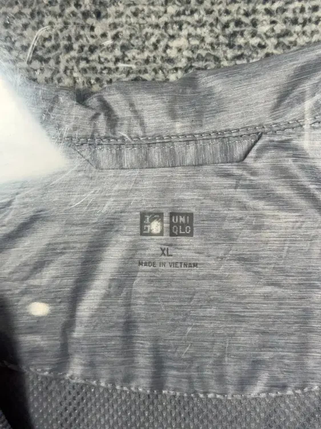 유니클로 실버 유광 바람막이 레인코트 XL 상품이미지6