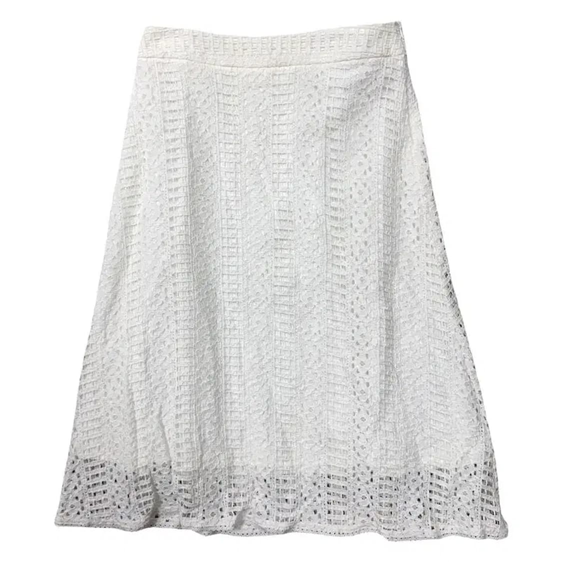 조르쥬 레쉬 화이트 빈티지 스커트 L(구 77) 상품이미지2