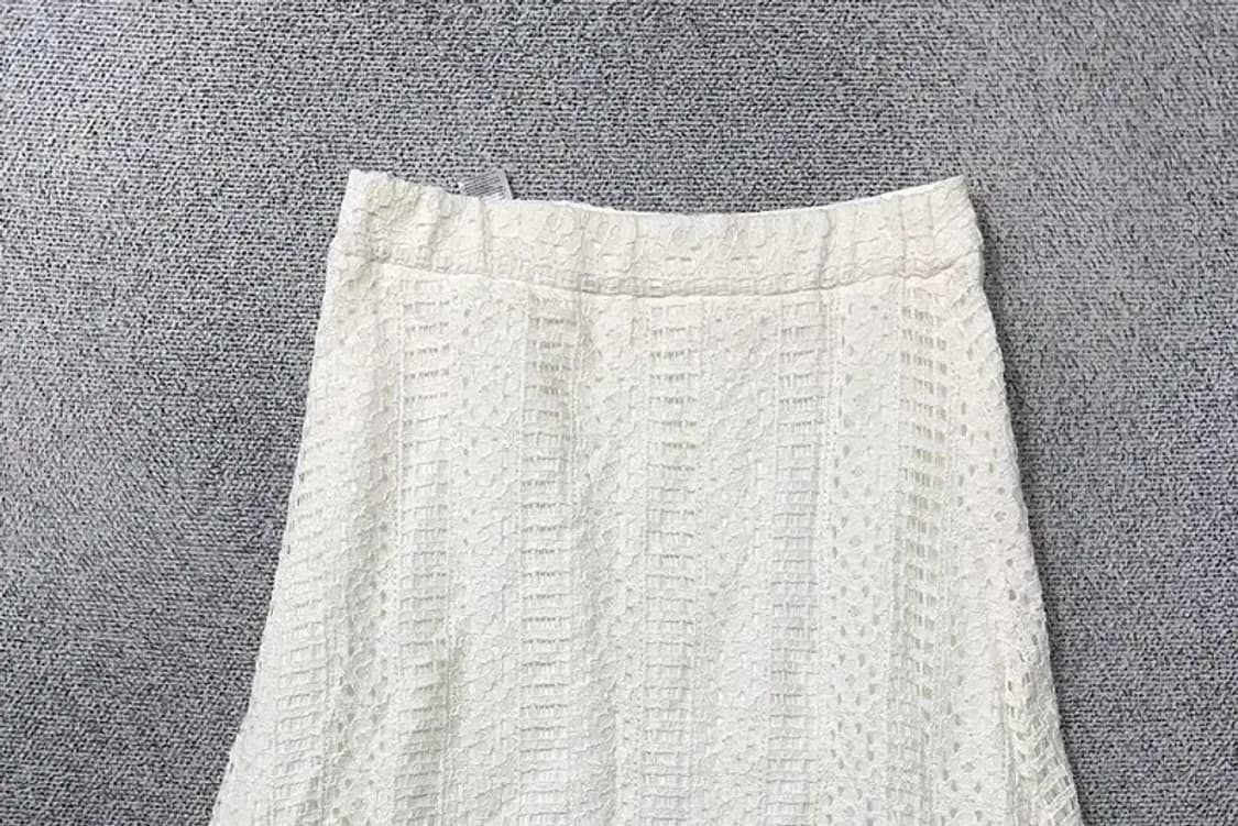 조르쥬 레쉬 화이트 빈티지 스커트 L(구 77) 상품이미지3