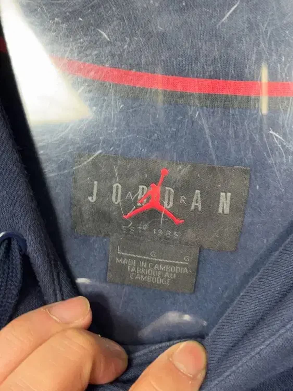 조던 프린팅 네이비 후드티 L 상품이미지6