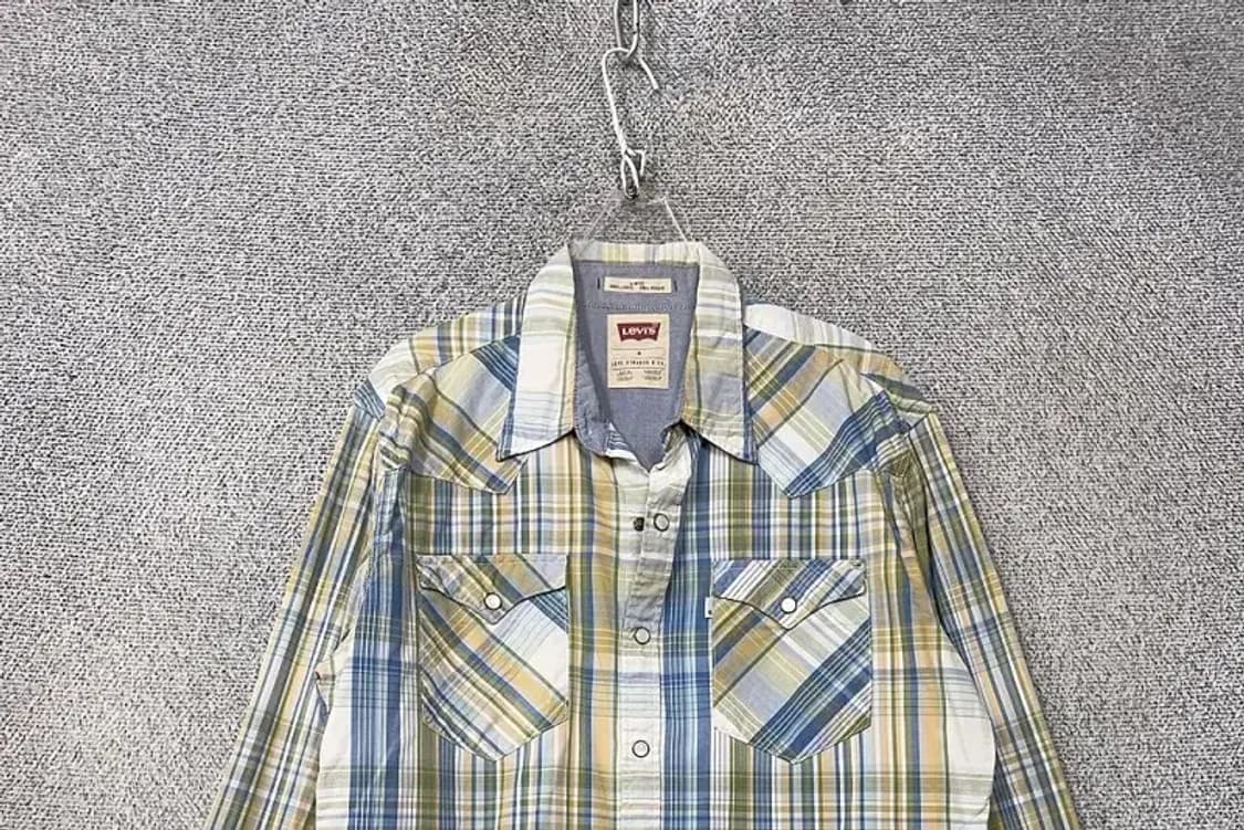 리바이스 빈티지 체크 투포켓 셔츠 M 상품이미지3