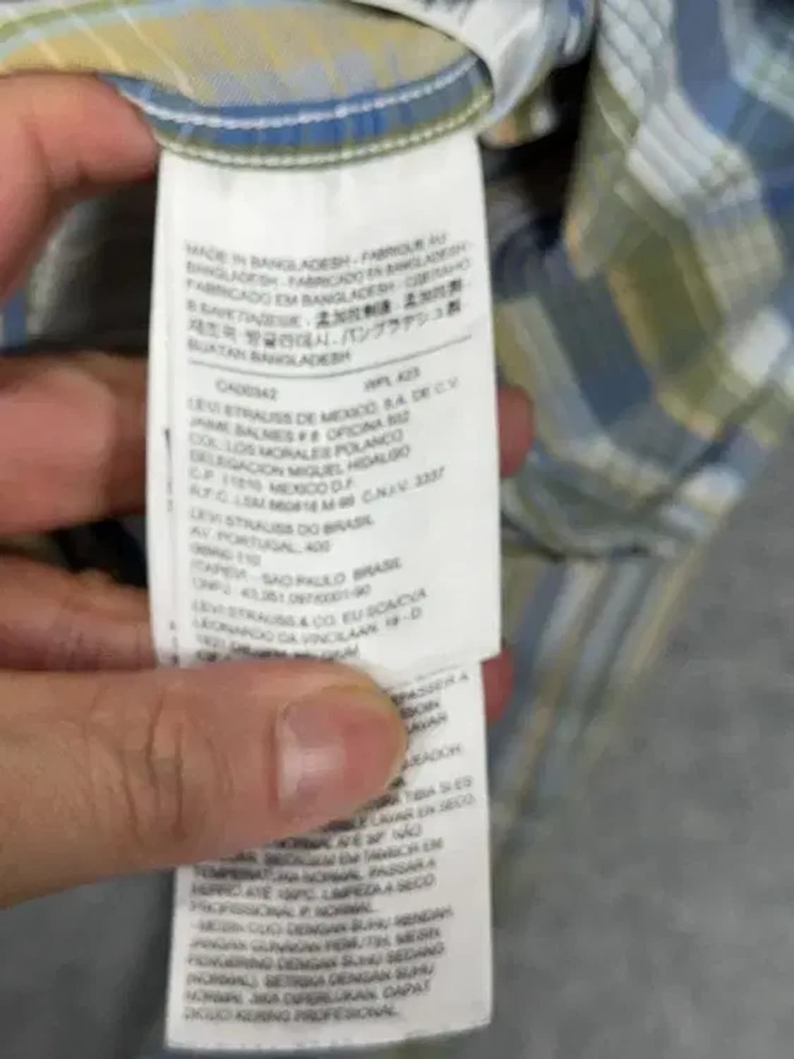 리바이스 빈티지 체크 투포켓 셔츠 M 상품이미지8