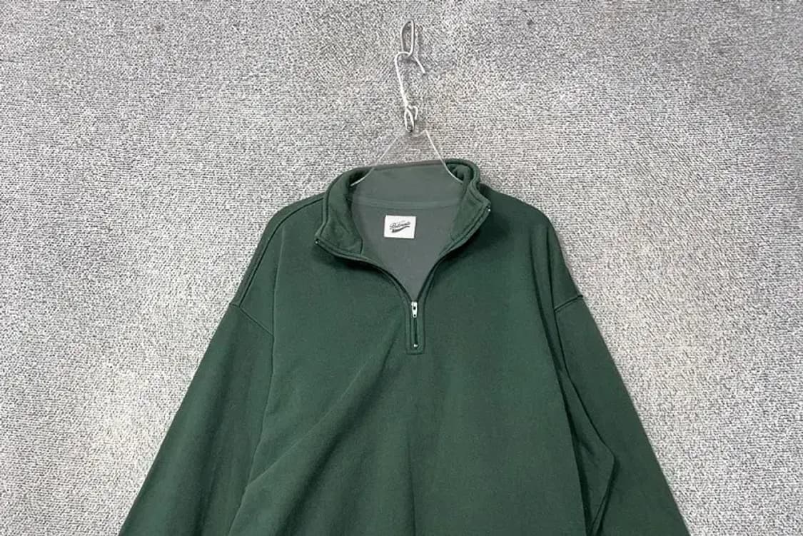 파르티멘토 그린 반집업 스웻셔츠 맨투맨 M 상품이미지3