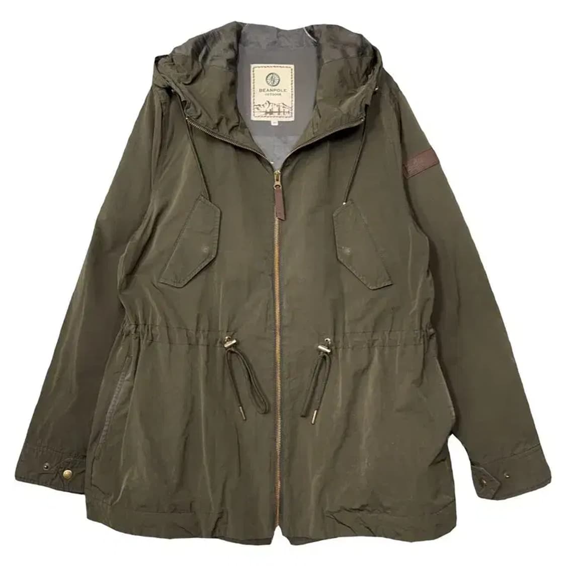 빈폴 카키 허리 밴딩 야상 나일론 자켓 100 상품이미지1