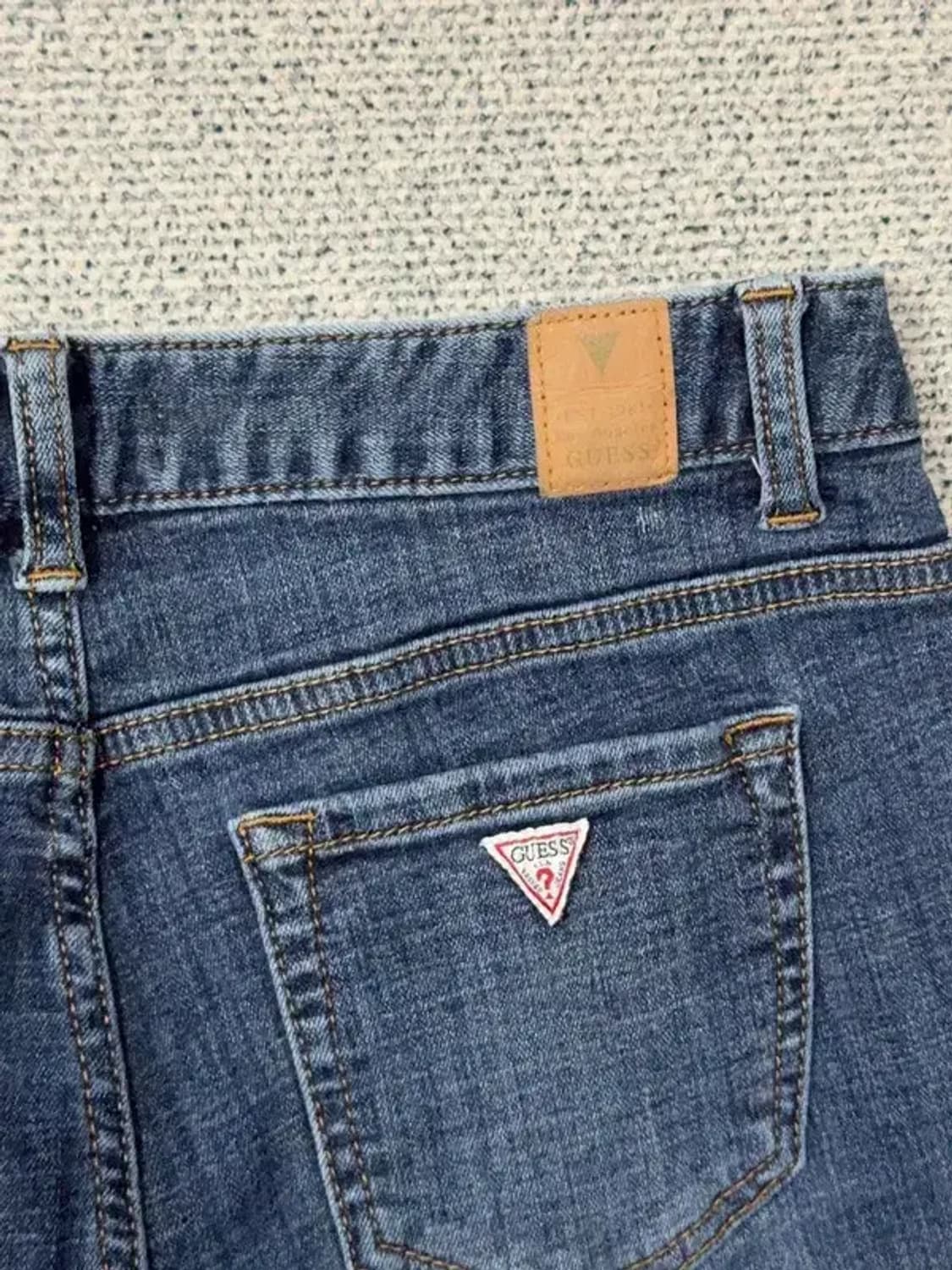 게스 워싱 삼각 로고 청바지 73(29) 상품이미지6