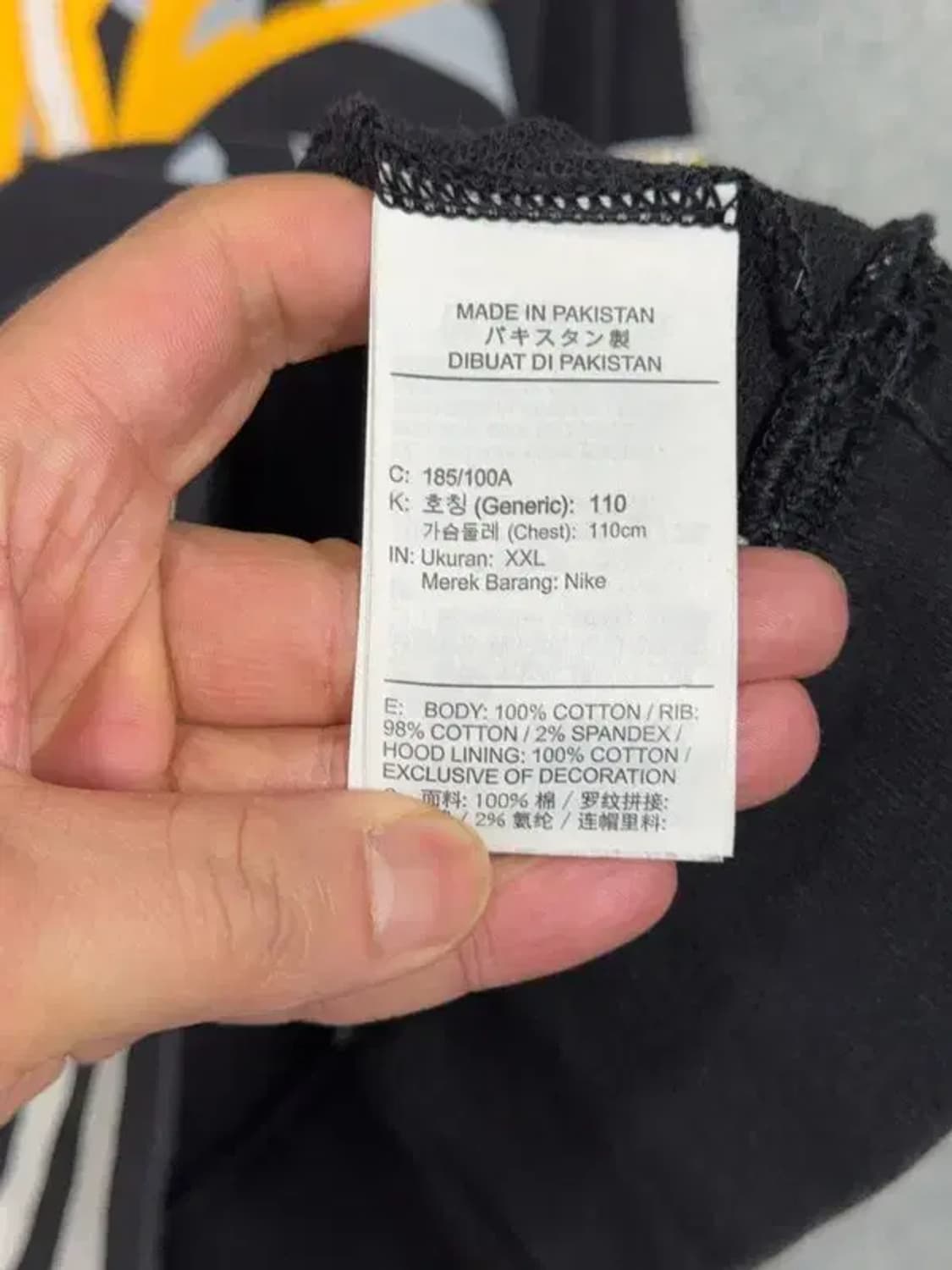 나이키 빈티지 프린팅 블랙 후드티 XXL 상품이미지8