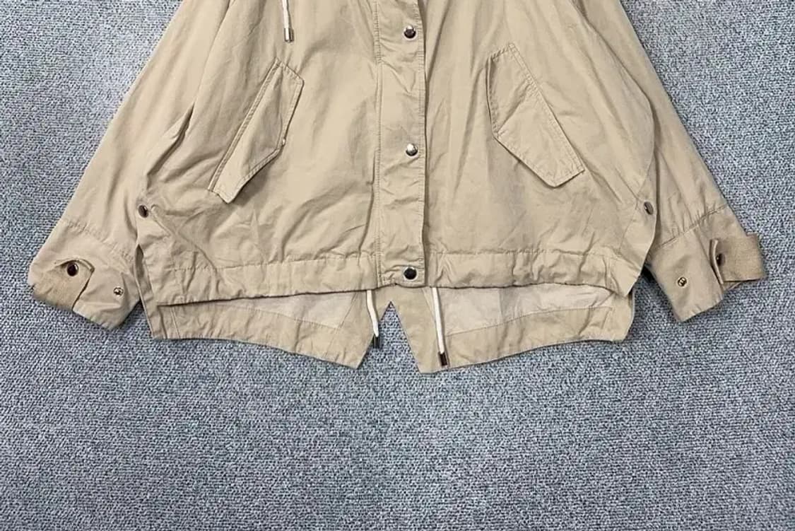 자라 베이지 나일론 크롭 오버핏 자켓 S 상품이미지4