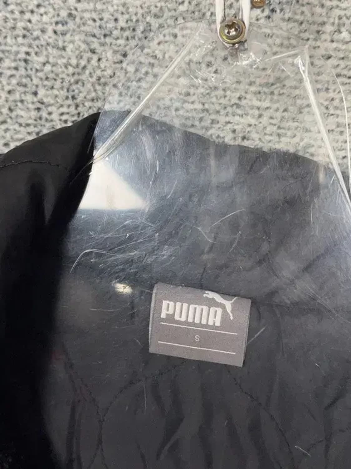 푸마 블랙 뽀글이 후리스 후드 집업 S 상품이미지7
