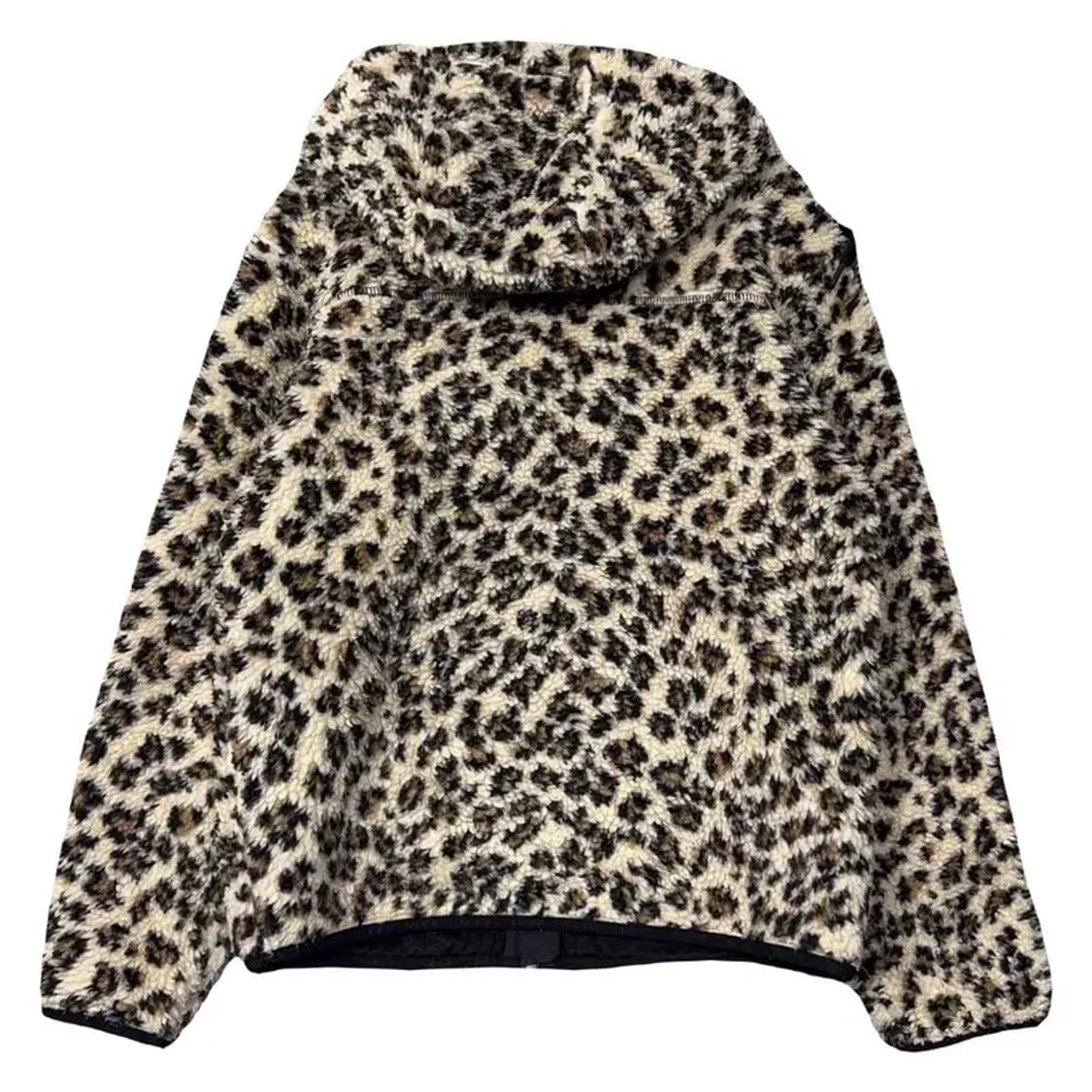 네파 호피 패턴 오버핏 뽀글이 후리스 XS 상품이미지2