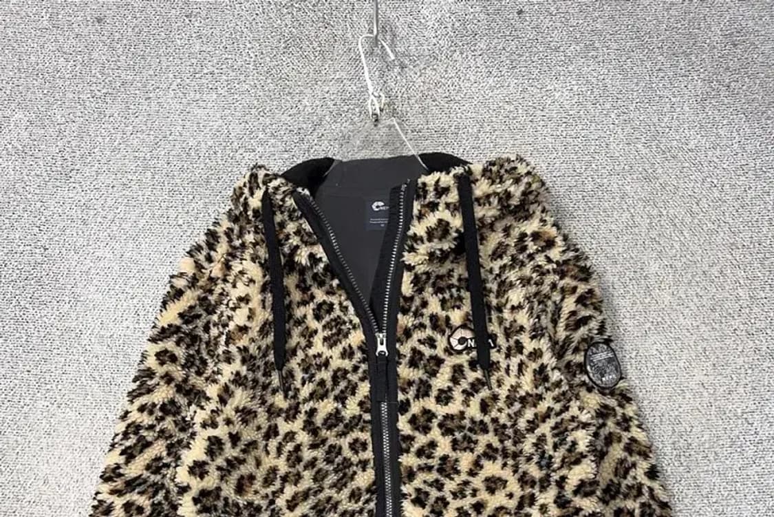 네파 호피 패턴 오버핏 뽀글이 후리스 XS 상품이미지3