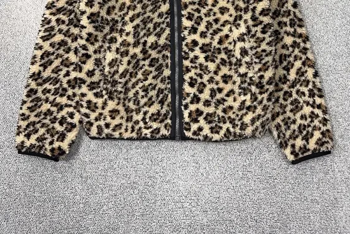 네파 호피 패턴 오버핏 뽀글이 후리스 XS 상품이미지4