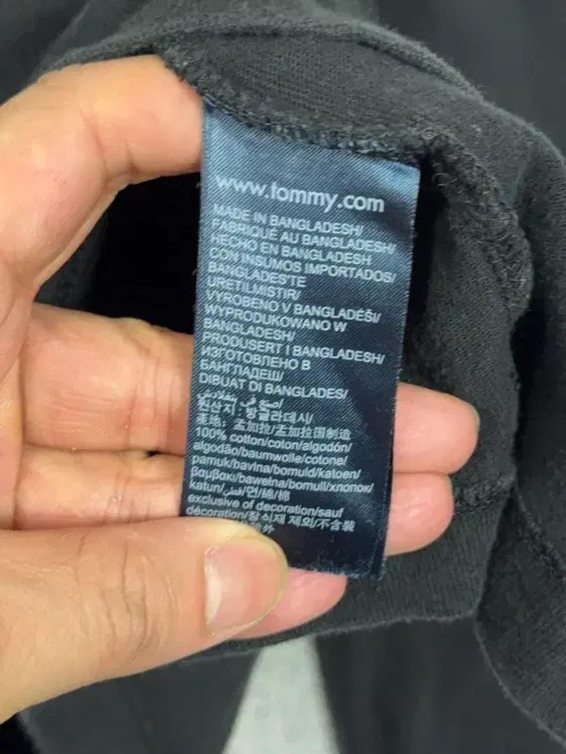 타미 진스 블랙 긴팔티 XL TG/XG 상품이미지8