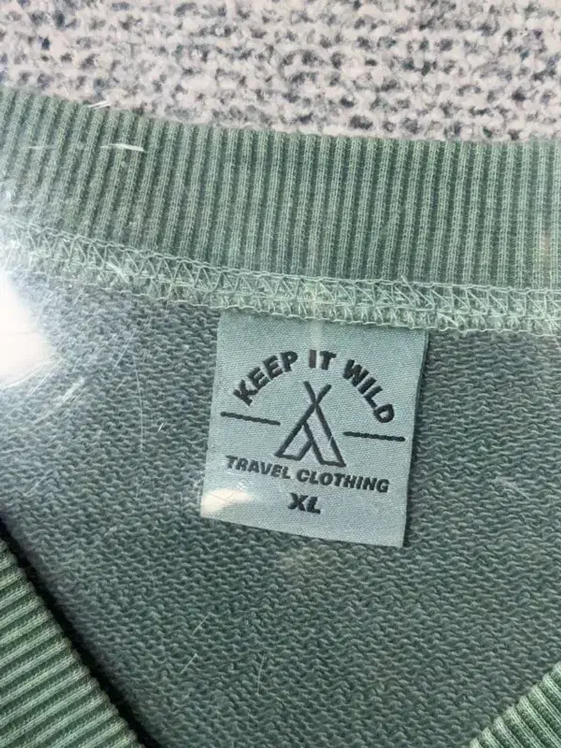 트래블 그린 빈티지 피그먼트 맨투맨 XL 상품이미지6