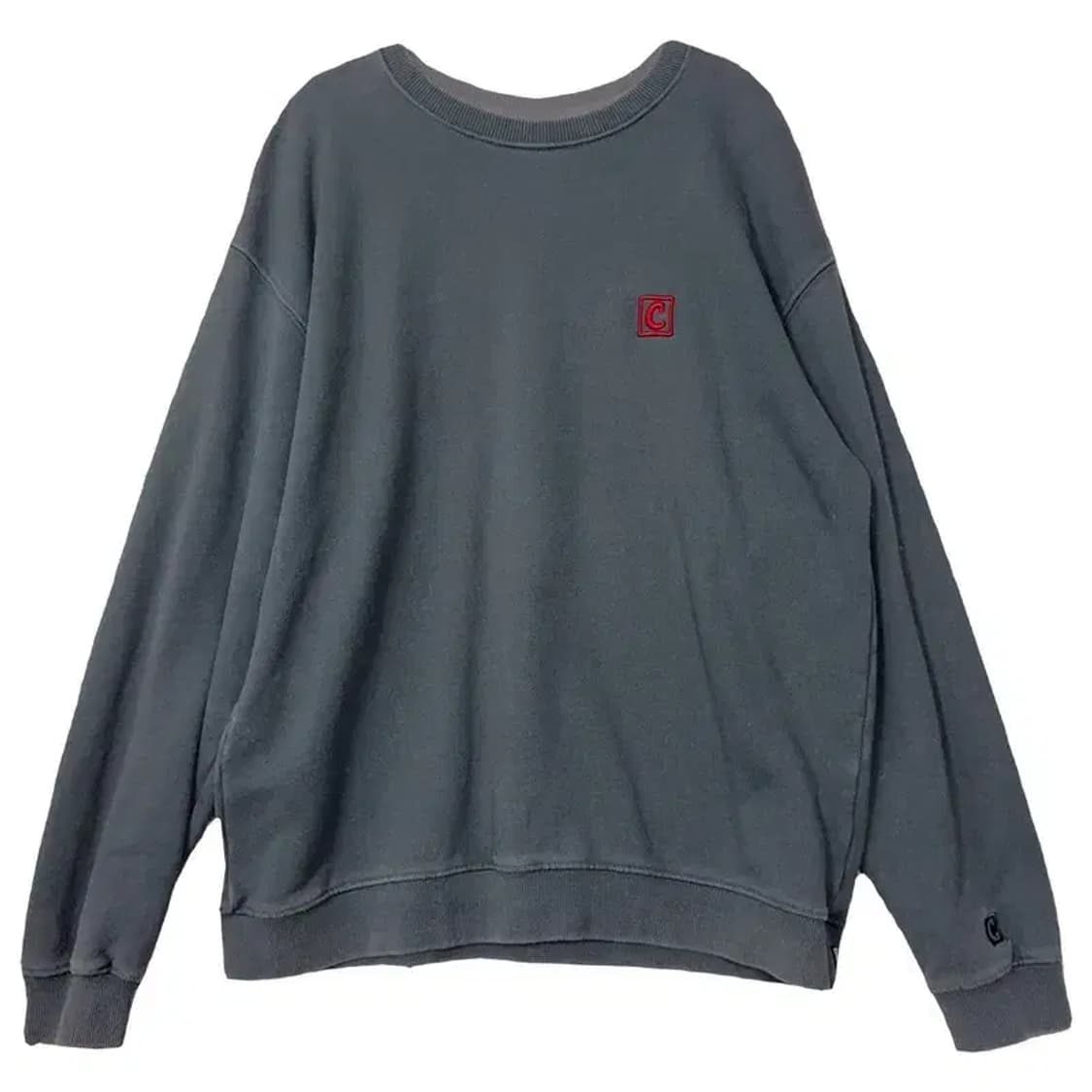 커버낫 청록 자수 로고 빈티지 맨투맨 L 상품이미지1