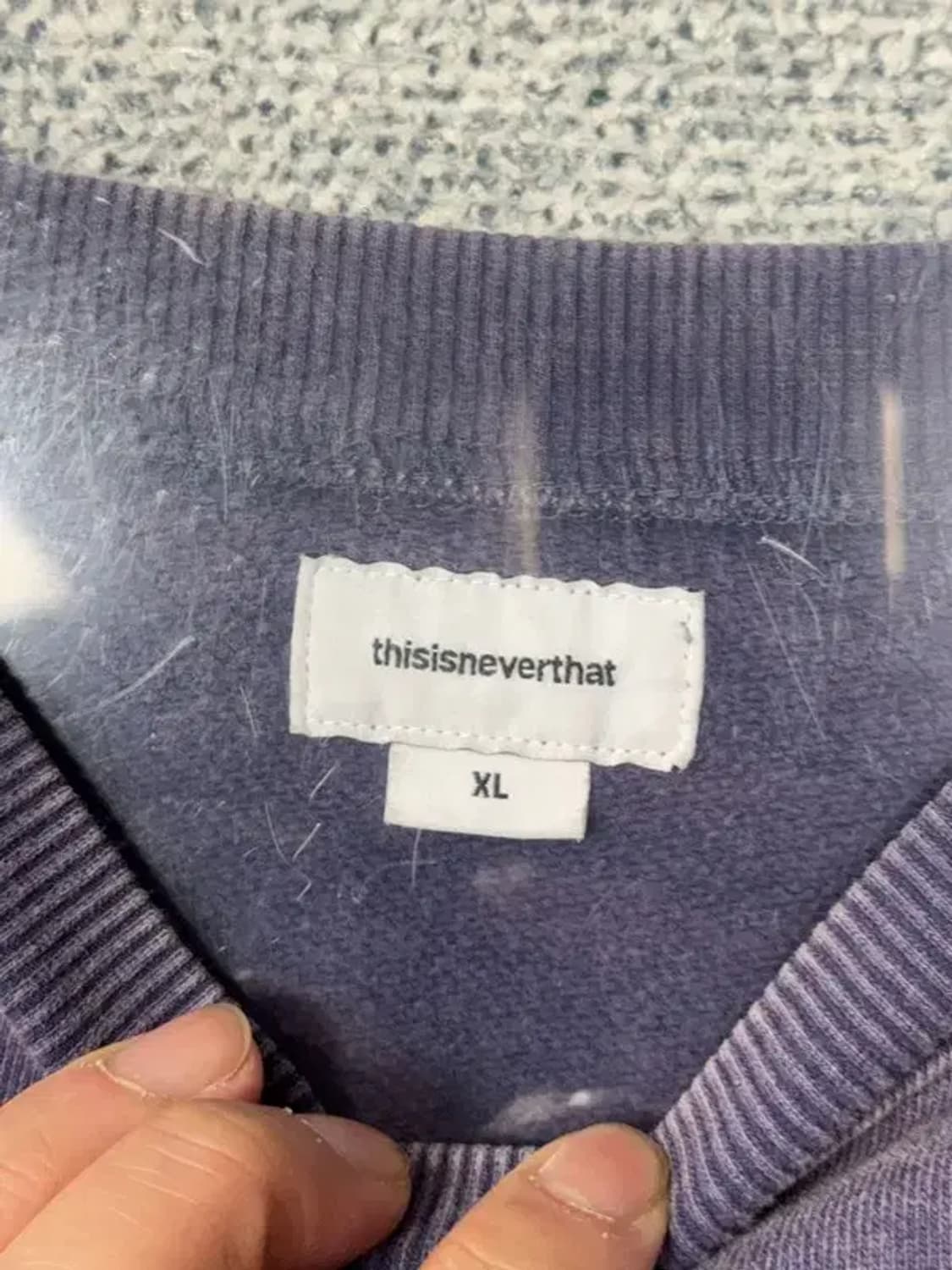 디스이즈네버댓 퍼플 빈티지 피그먼트 맨투맨 XL 상품이미지6