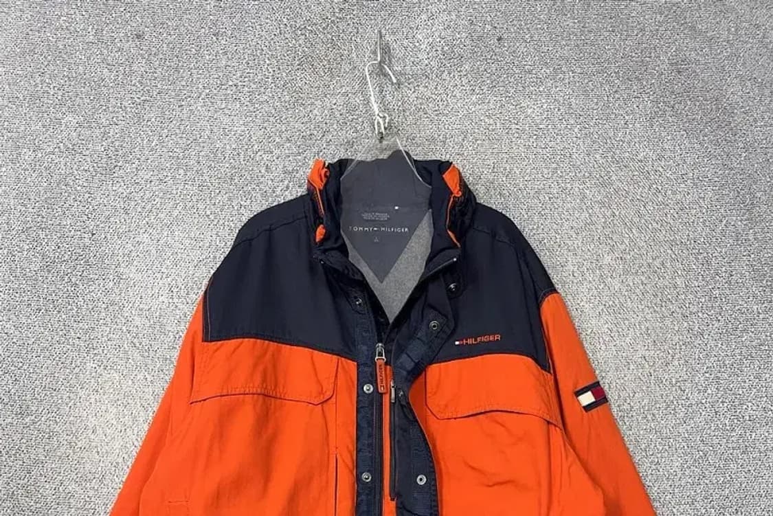 타미힐피거 오렌지 빈티지 나일론 자켓 L 상품이미지3