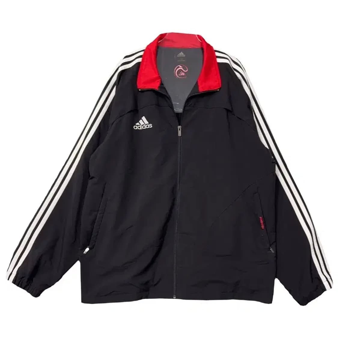 아디다스 블랙 로고 삼선 바람막이 110 상품이미지1