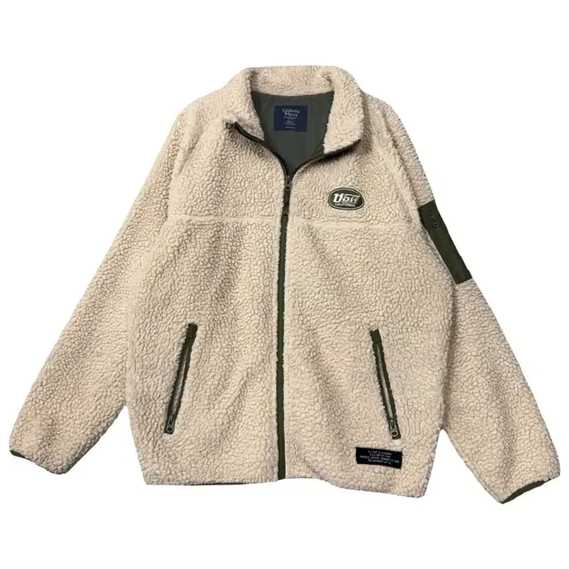 후아유 베이지 오버 사이즈 뽀글이 후리스 S 상품이미지1