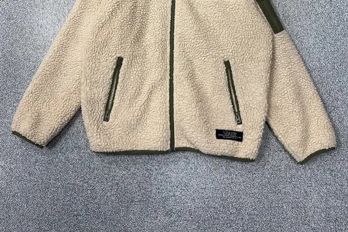 후아유 베이지 오버 사이즈 뽀글이 후리스 S 상품이미지4