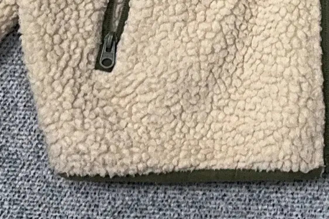 후아유 베이지 오버 사이즈 뽀글이 후리스 S 상품이미지5