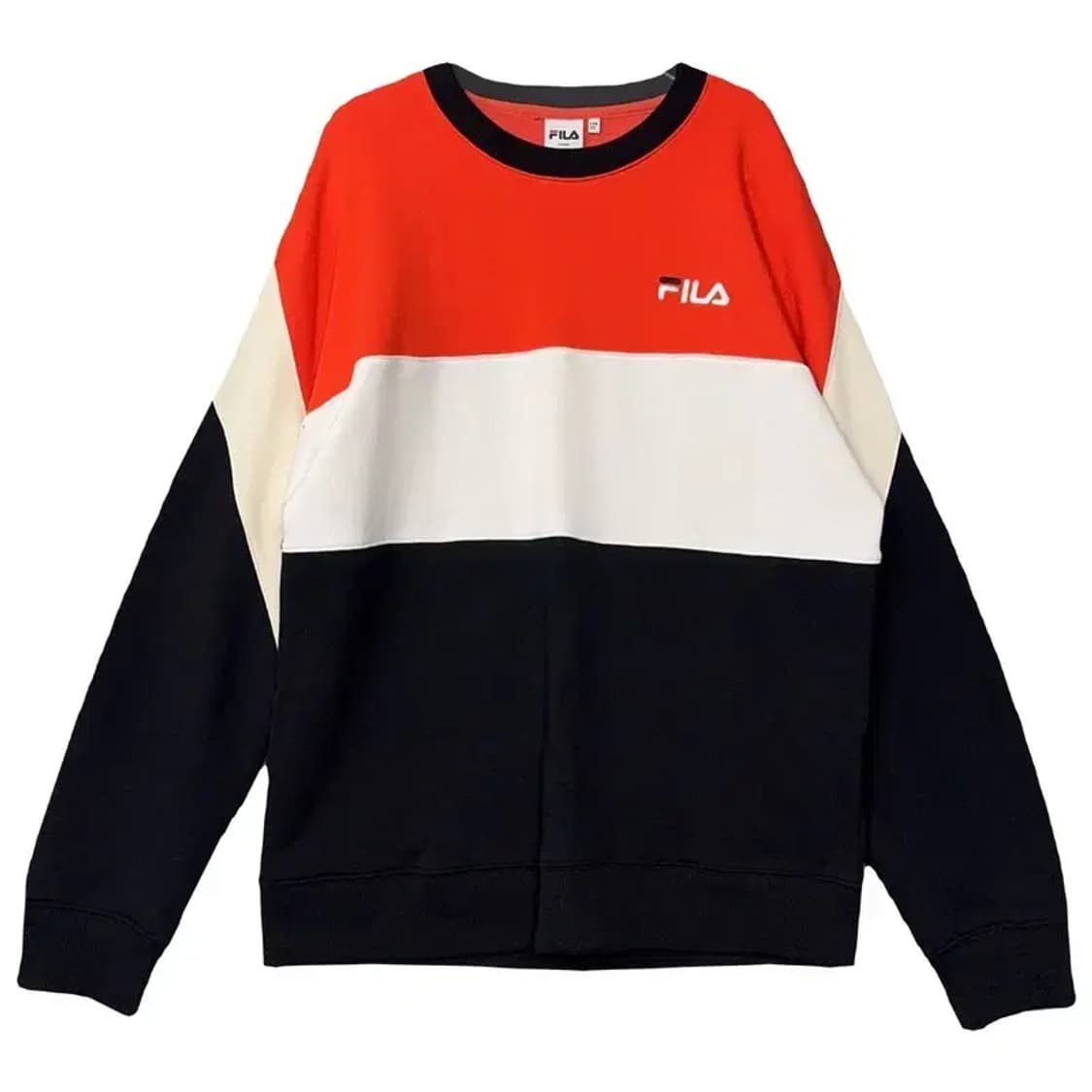 휠라 다채색 로고 맨투맨 LARGE 상품이미지1