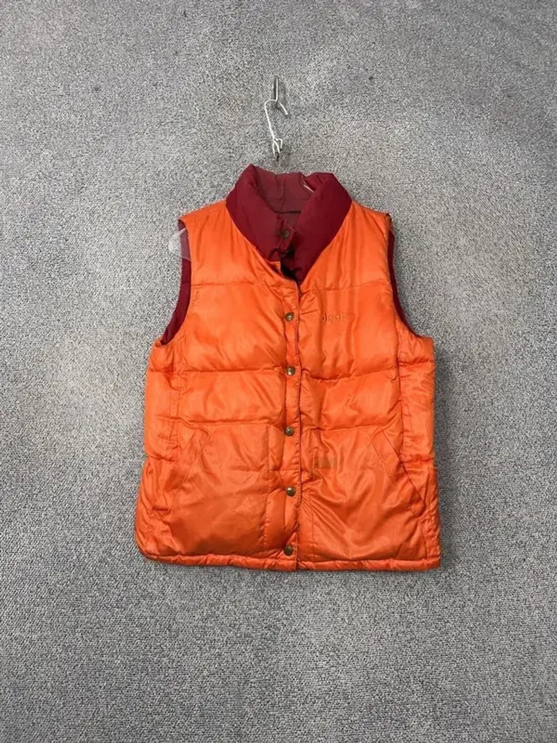 지프 레드 패치 빈티지 패딩 조끼 M 상품이미지8