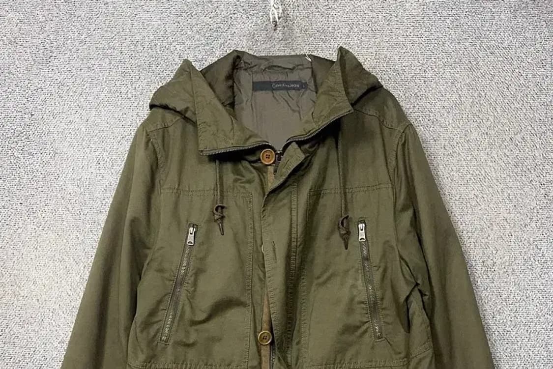 캘빈클라인 카키 빈티지 야상 점퍼 코트 XL 상품이미지3