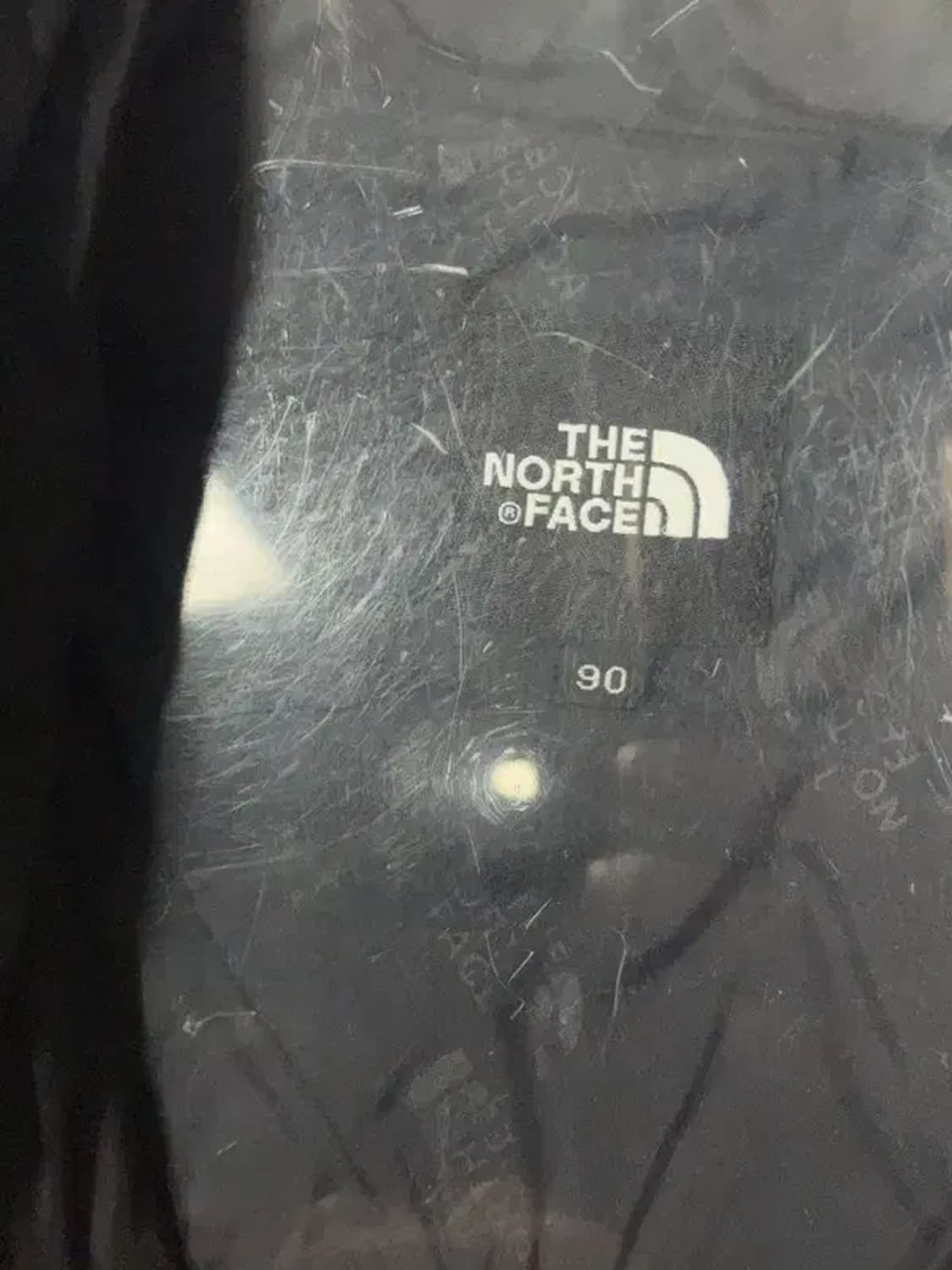 노스페이스 블랙 로고 경량 퀄팅 점퍼 90 상품이미지7