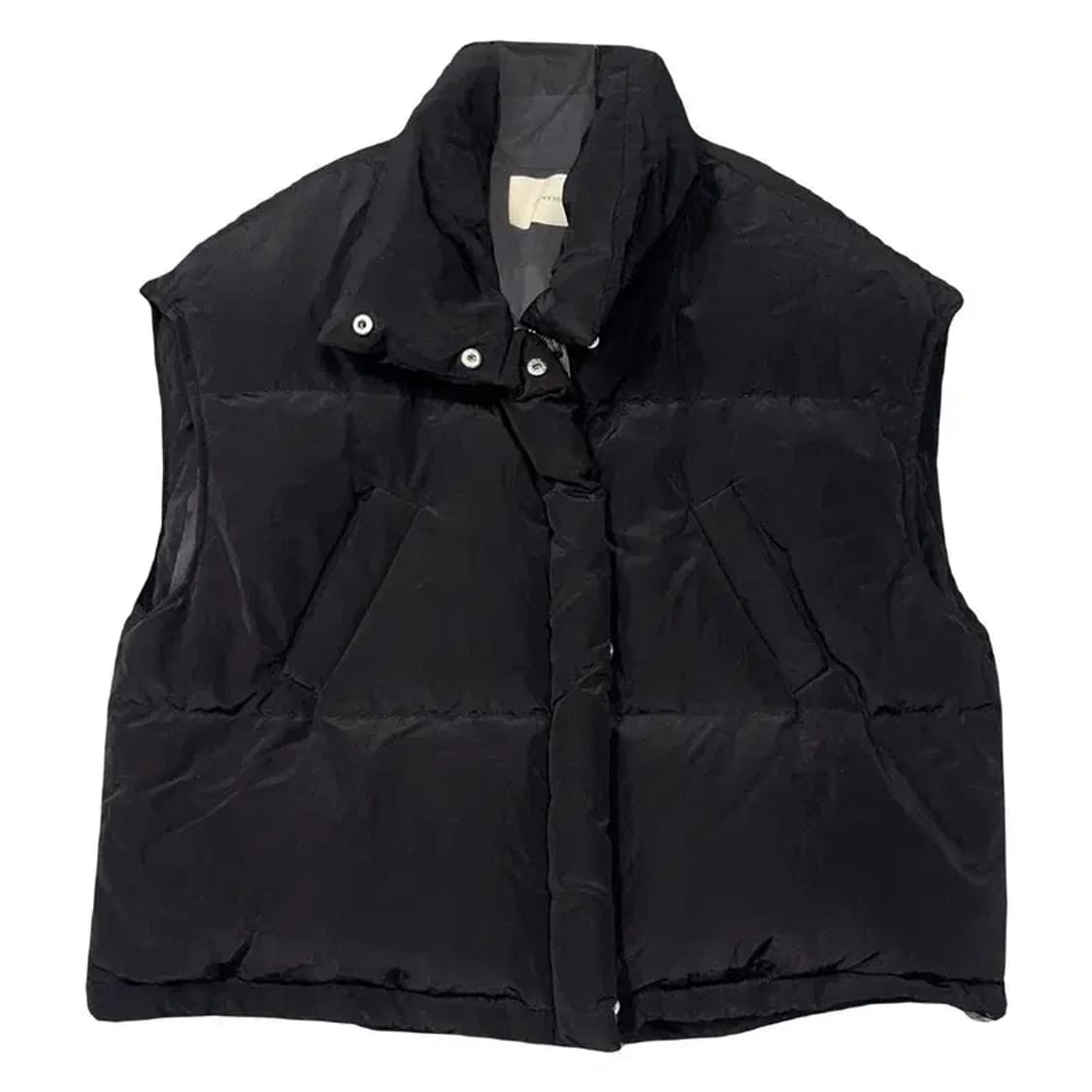 츄니토리 블랙 오버핏 패딩 조끼 FREE 상품이미지1