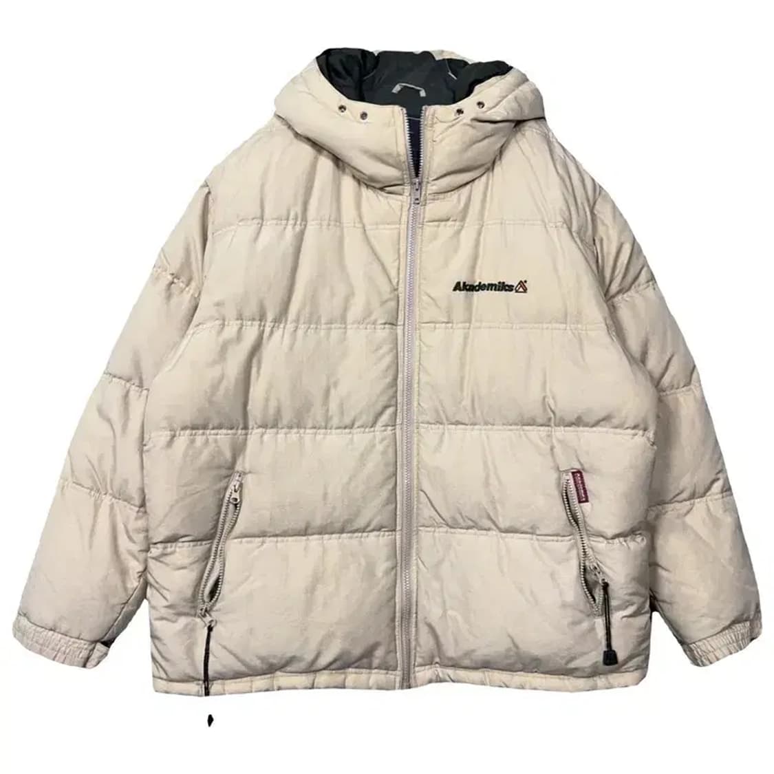아카데믹스 올드스쿨 y2k 아이보리 패딩 XL 상품이미지1